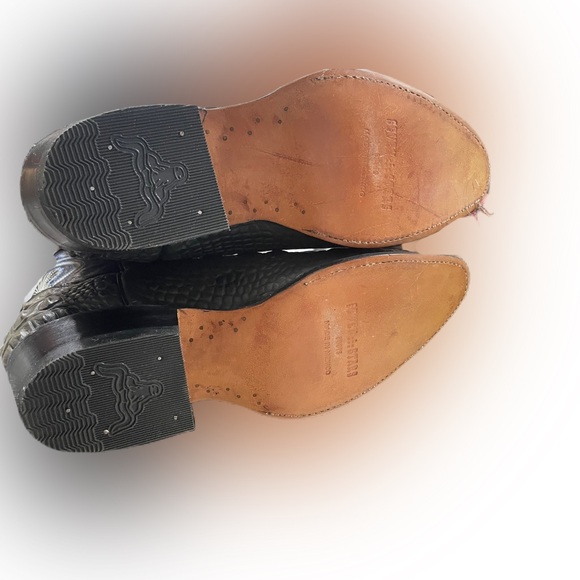 Seven Star Boots Black Crocodile Cowboy Boots - Picture 5 of 6